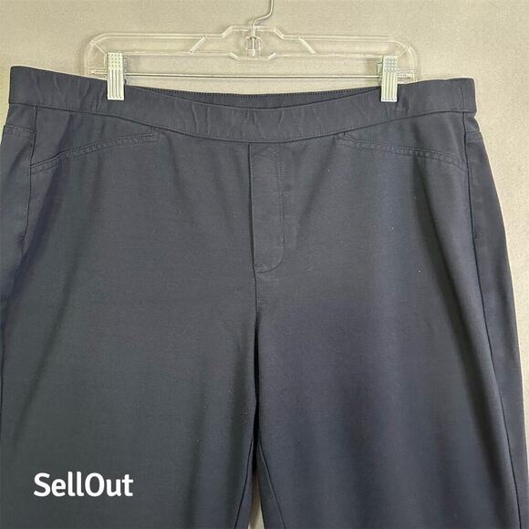 J.Jill Pants Women's Plus Sz 2X Slim Leg Pant Blue Stretch Business Casual Comfy - Picture 4 of 12